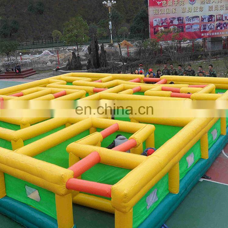 Outdoor inflatable obstacle course maze for kids game for fun