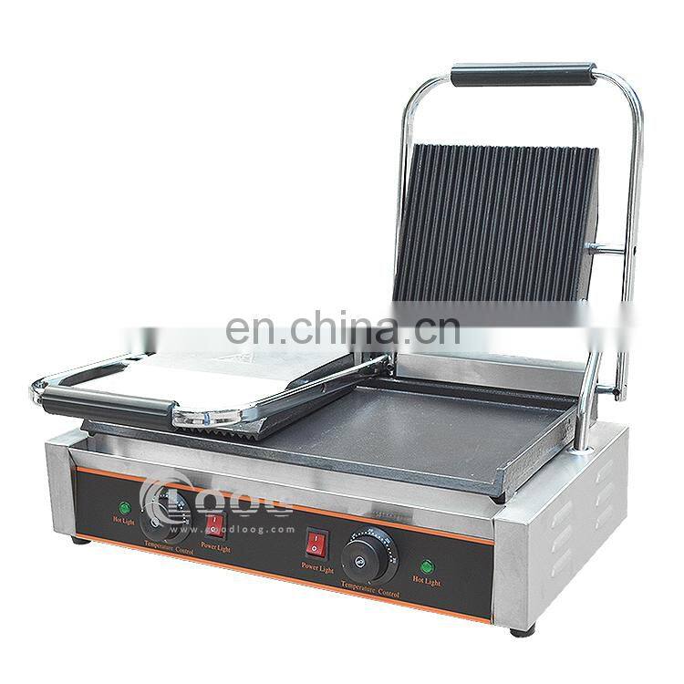 CE Hot Electric Sandwich grill Electric Flat Grill Stainless steel kitchen equipment electric cast iron griddle