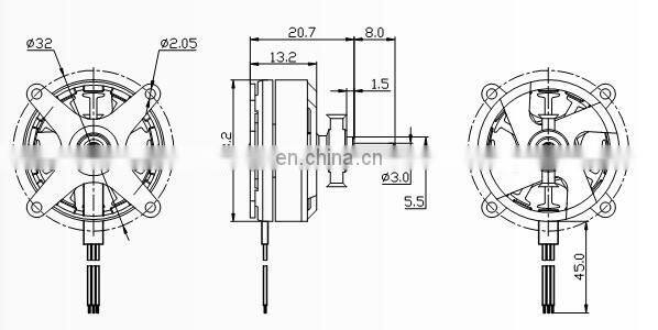 A2304 Intelligent Remote Control Toy Plane GPS Automatic Tracking Unmanned Aerial Model Brushless DC Motor Outrunner motor