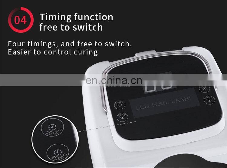 electric 60w nail lamp uv led nail lamp with smart timer nail dryer machine