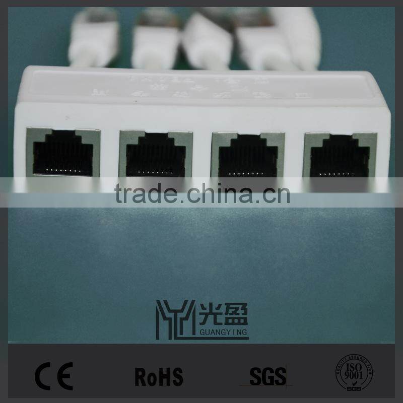 stable property rj45 plug POE splitter cable with dc connector