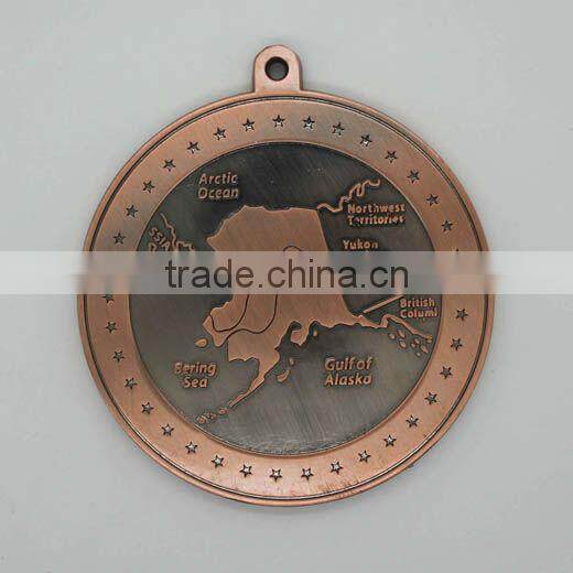 Custom metal embossed medallion