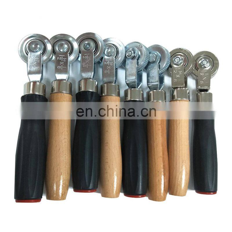 Wooden Handle Patch Tyre Retreading Repair Pinch Roller Hand Tool