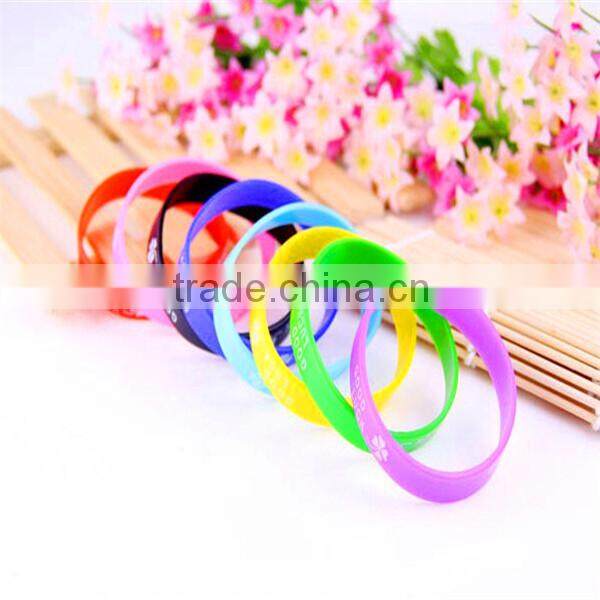 Manufacturer from china stretch silicone bracelet
