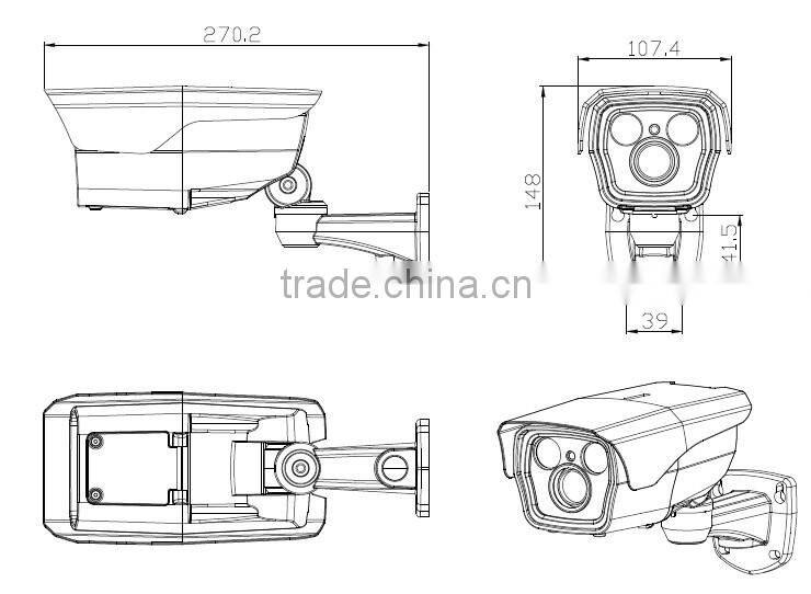 China Manufacturer SONY CMOS sensor Onvif 2.4 P2P bullet waterproof Full HD H.265 5MP IP Camera 5 megapixel ip camera