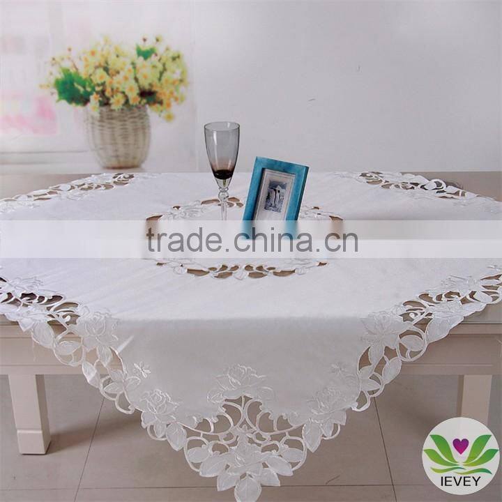 home textile satin embroidery design tablecloth wholesale tablecloth christmas embroidered tablecloth