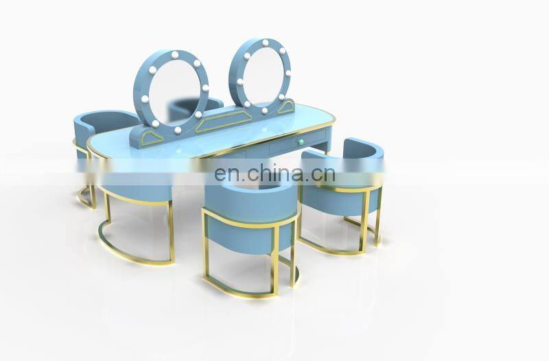 Kids cosmetic toy makeup set wooden dressing table toys for sale