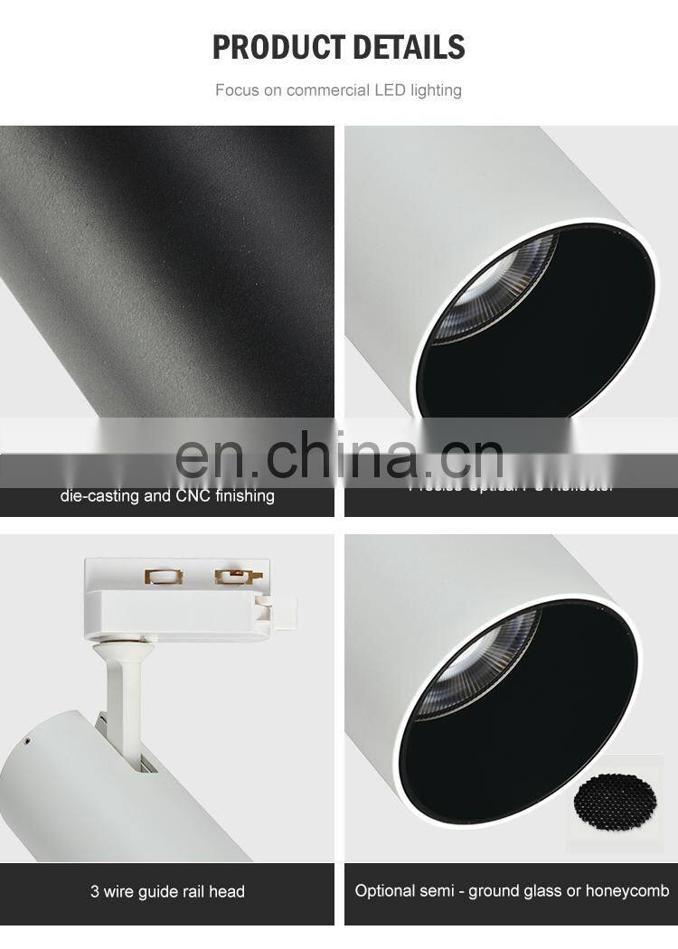 High Quality Aluminum Magnetic Rail Installation Modern Living Room 4 Watt COB Led Track Light