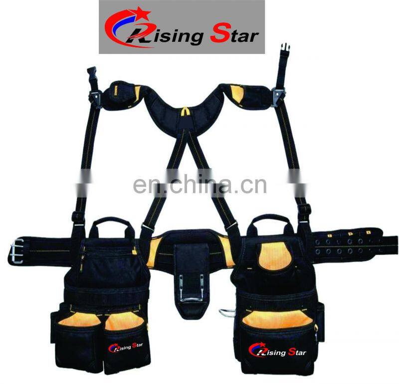 Customized Multifunction Heavy Duty PU Leather Plumbers Waterproof Workforce Waist With Belt Tool