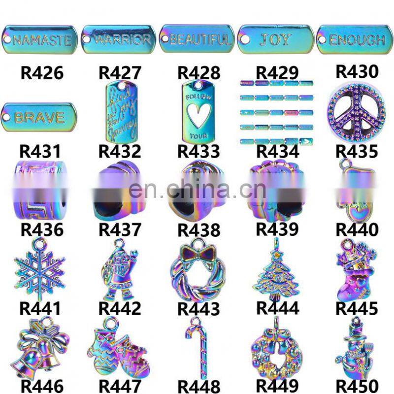 100Pcs Mixed Colorful Metal Animals Charms Beads For Jewelry Making DIY Bracelet Pendant Necklace Accessories Findings