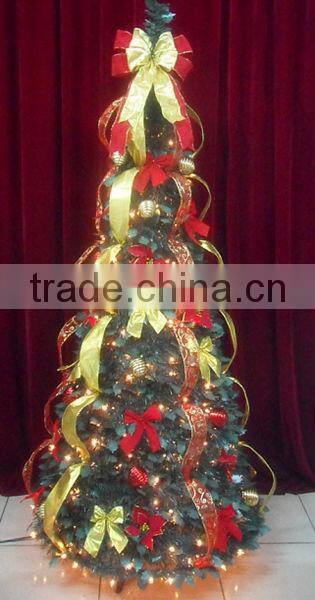 Umbrella Christmas Tree White Outdoor Lighted Christmas Trees/lighted ceramic christmas tree