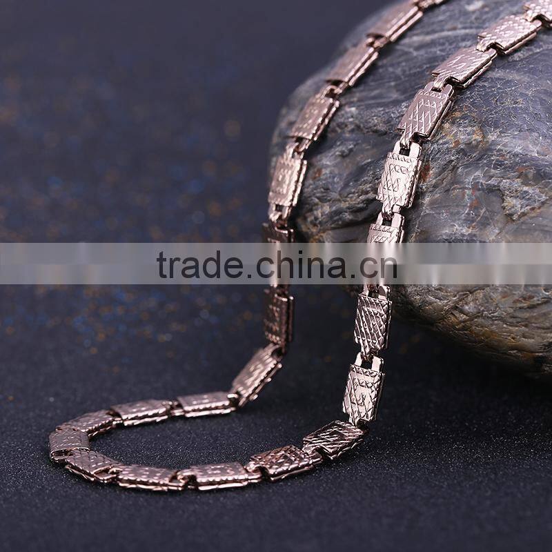 Manufacturer direct sale new arrival coffee gold plated chunky choker statement chain necklace