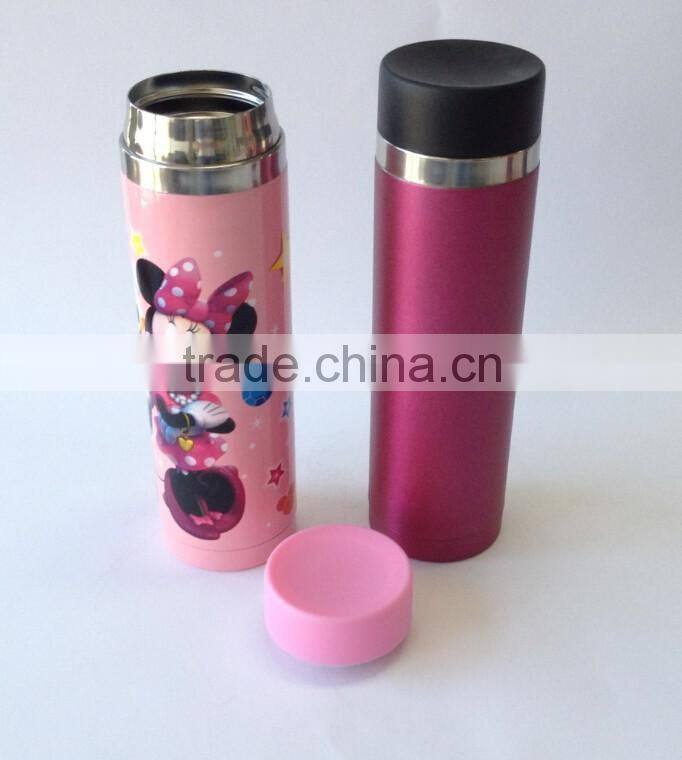 Double wall vacuum insulated water bottle