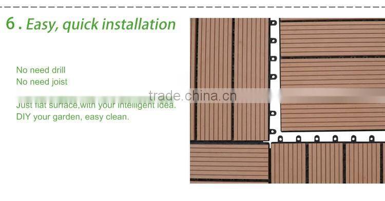 Cheap and good WPC diy decking tiles