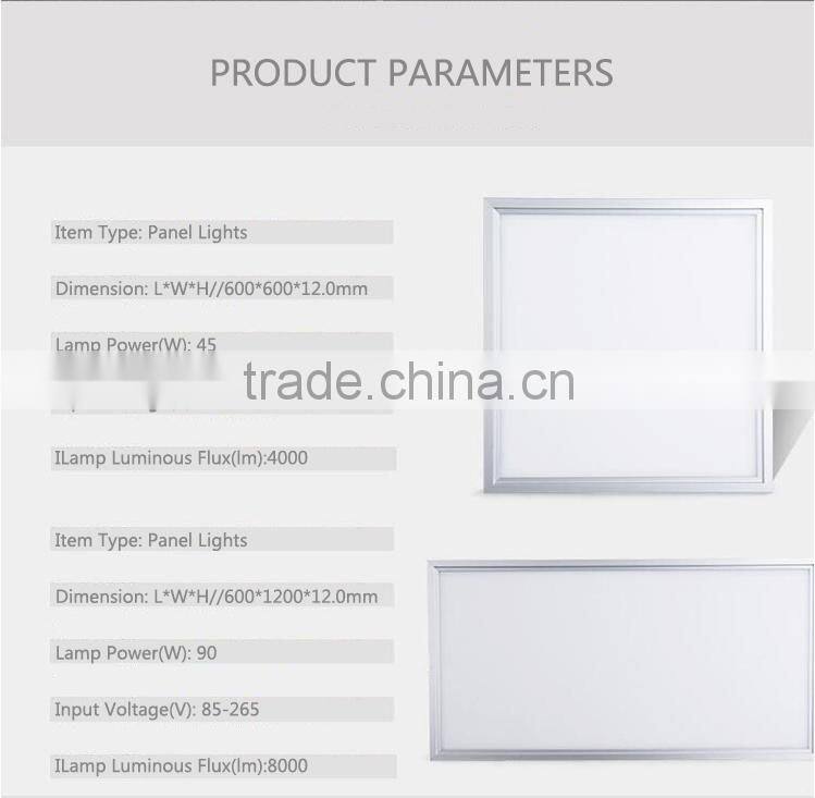 3 Years Warranty SMD2835 36w 48w 56w LED 600x600 Ceiling Panel Light With ip65 Driver