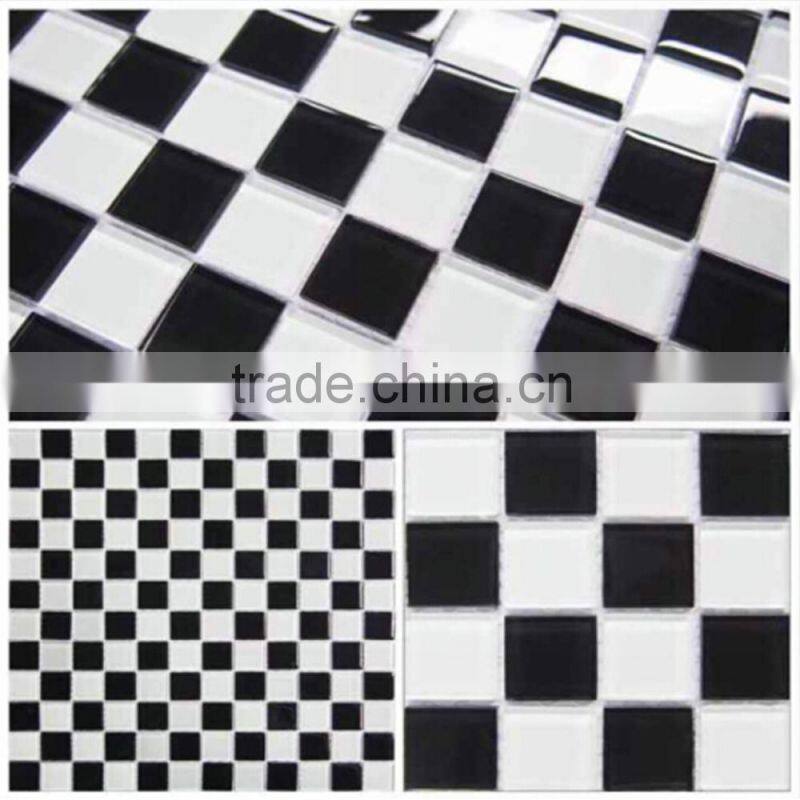 300x300x4mm swimming pool crystal glass mosaic tiles for sale