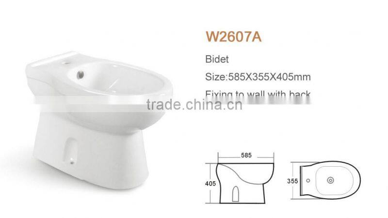 Bathroom white ceramic sanitary women washing bidet