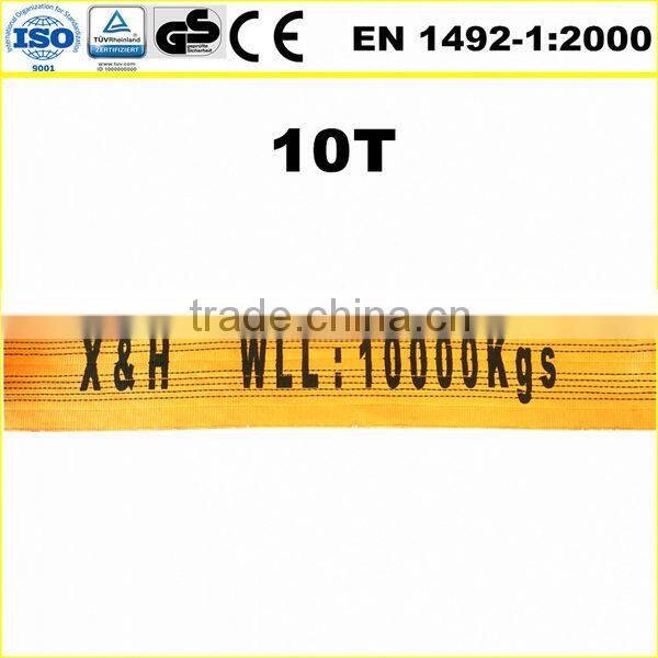 10T double flat polyester web sling