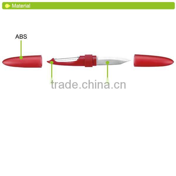 D628 kitchen mixing tool with potato peeler fruit knife plastic kitchen cutting tools kitchen accessory