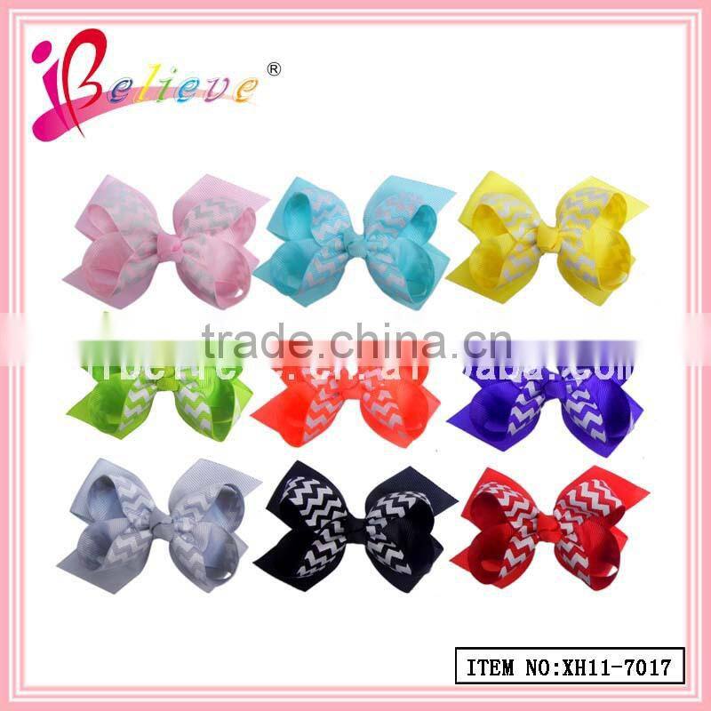 Hair bows made of hair ribbon bow with alligator clip,bow hair accessories