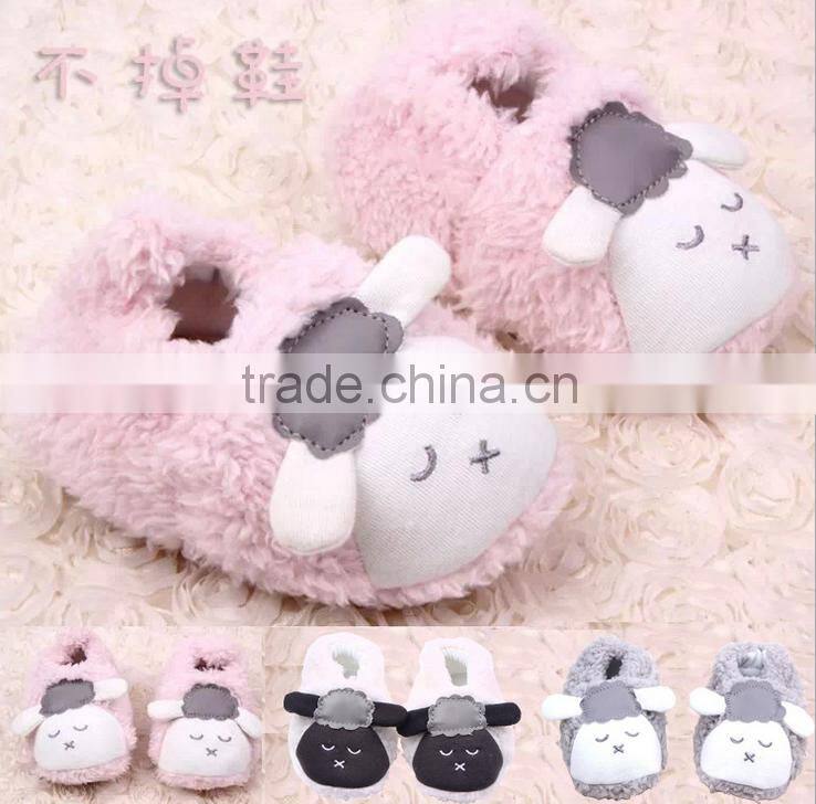 2015 autumn and winter baby shoes the new style of coral velvet lamb does not fall shoes baby toddler shoes