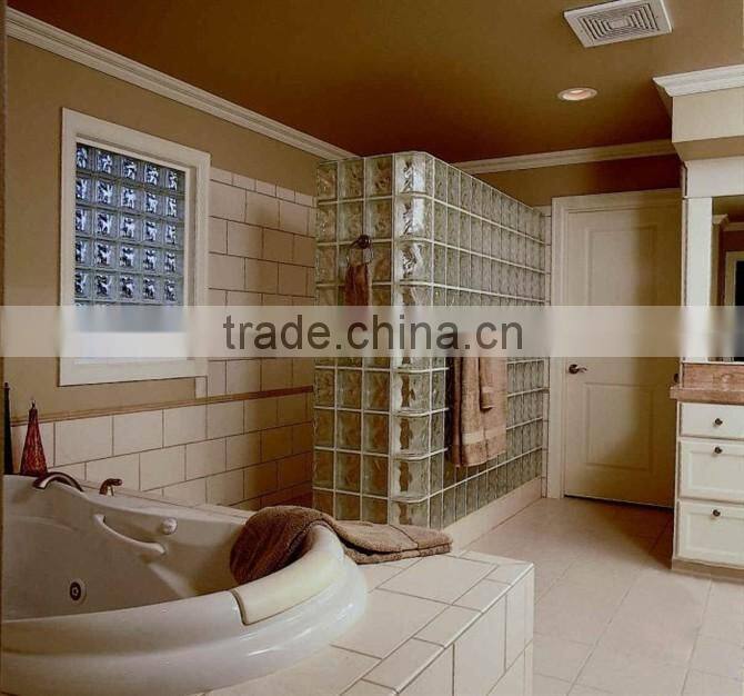 Decorative clear glass brick and block