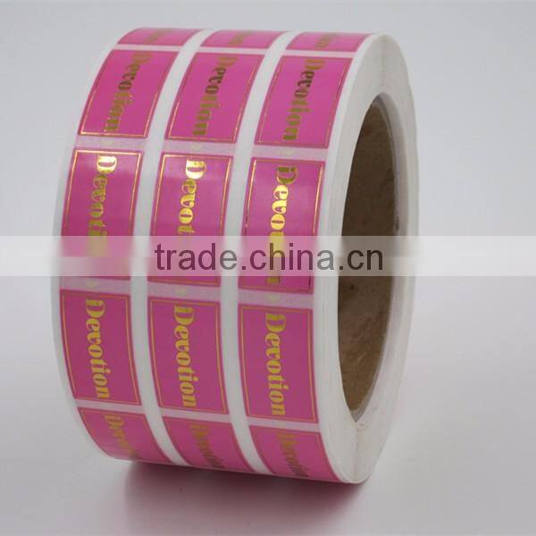 low price customised printing paper sticker for cosmetic