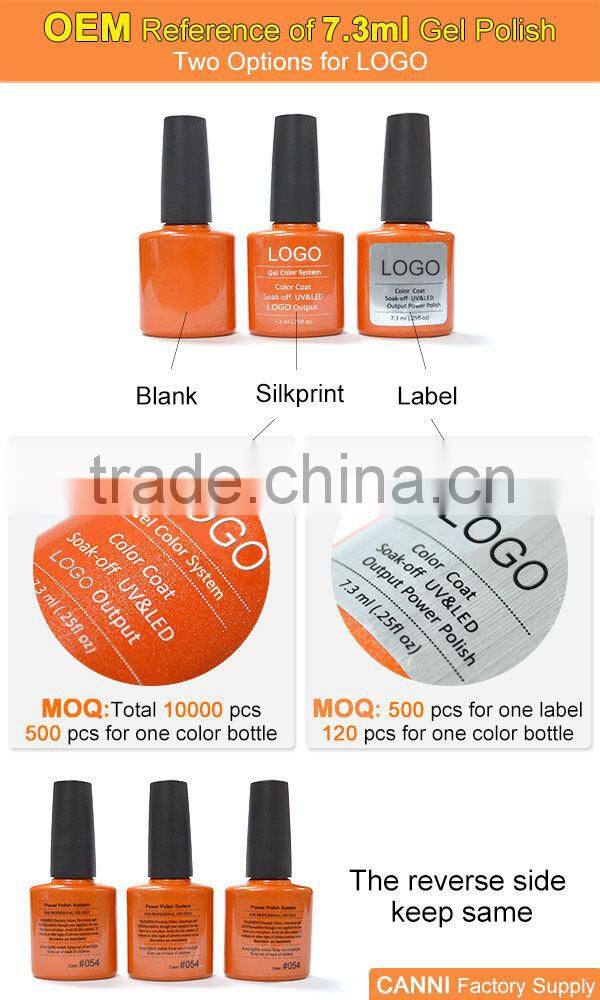2015 popular colors easy soak off uv/led 177 organic color nail gelpolish can OEM with free samples