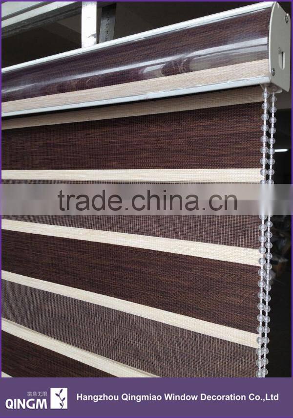 China Manufaturer Polyester Material Horizontal Pattern Fabric of Zebra Blinds