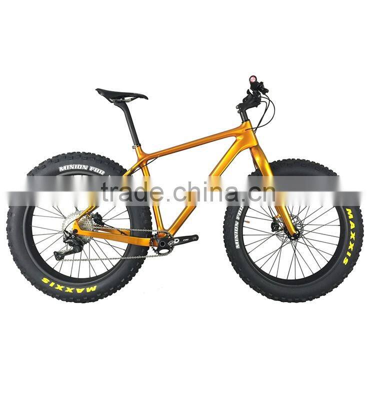 2016 Chinese fat bike new painting carbon fatbike complete SN01 with Maxxi tire 26*4.8 tire