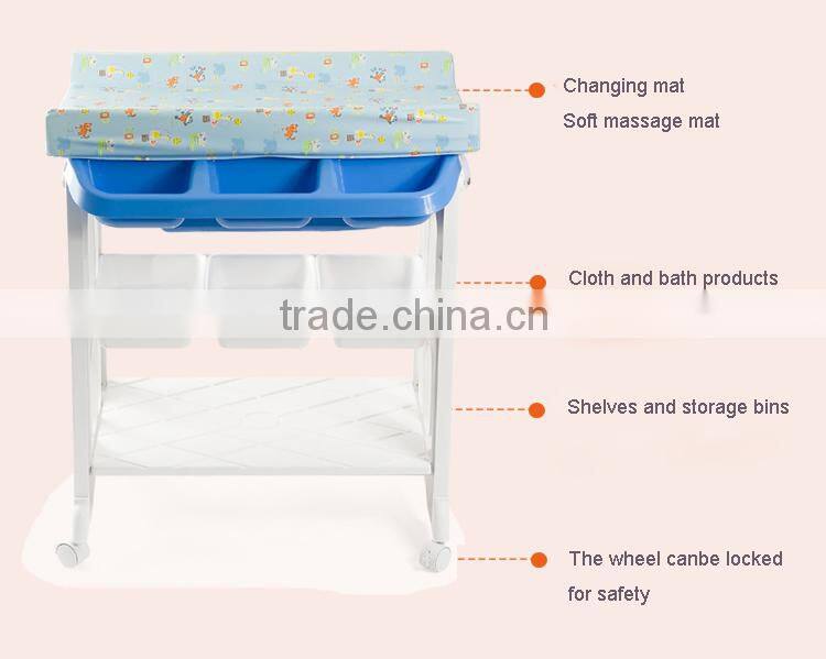 PM3319 New Design Eco-friendly Hotsale Baby changing Station with Bthtub