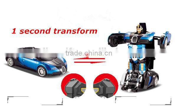 Alibaba Hot selling 2.4G rc car changing robot toy