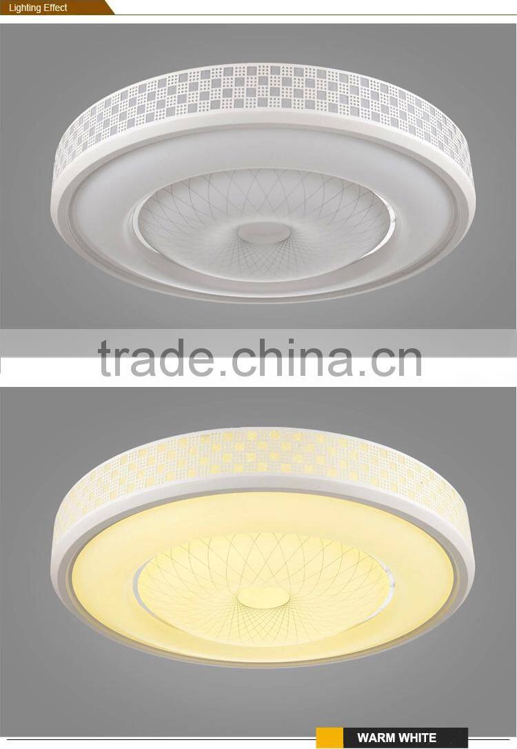 Easy installation China factory acrylic lampshade led light ceiling