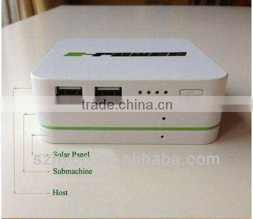 High Quality Solar Stackable Portable Power bank with CE FCC