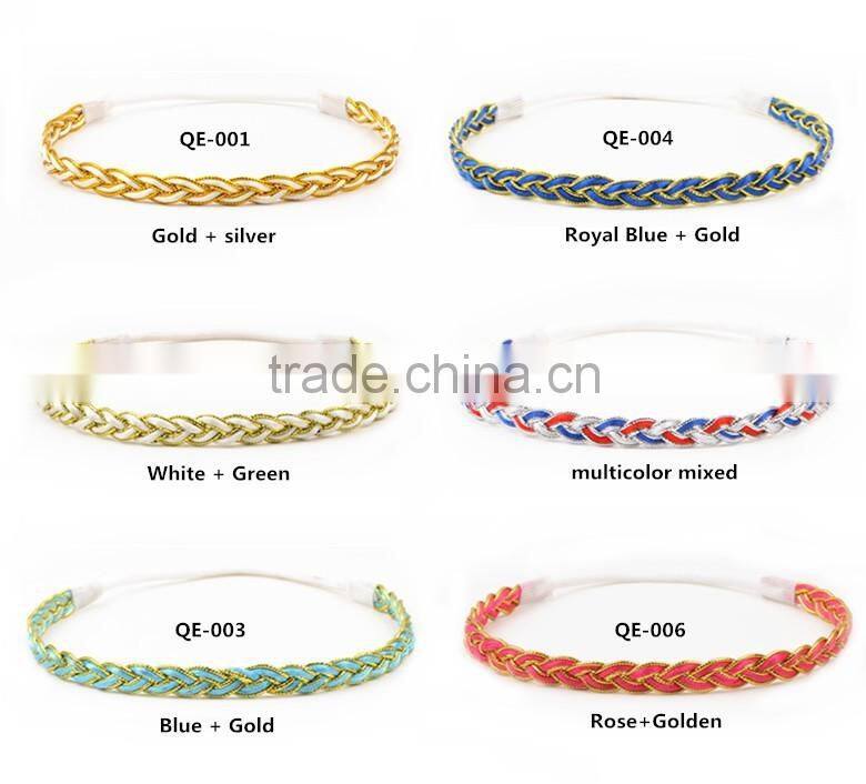 Hot-sales kids large gold cross headband baby hair accessory baby gold hair band wh-1835