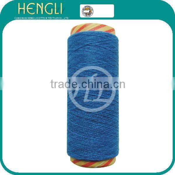 colored polyester blended cotton glove yarn