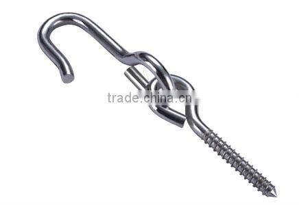 Stainless steel AISI316/304 swing hook with bolt in China Karbiner rigging hardware manufacturer swing hook with bolt