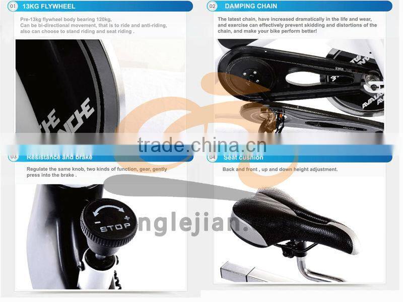 Fitness bodybuilding spin bike for home trainer