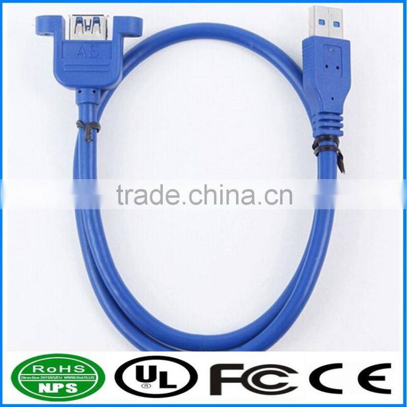 USB 3.0 AM To AF With Nut Extension Data Cable