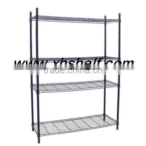 Chrome metal triangle wire shelf & shelving