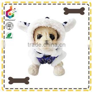 The warm zebra pattern dog hat