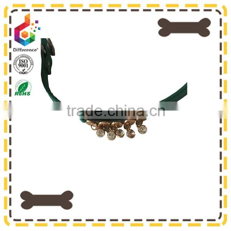High quality leather decorative pet dog collar