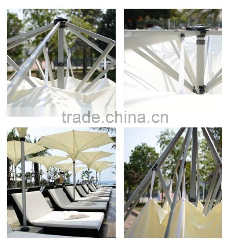 Aluminum Pole Fabric White Beach Pool Side Party Inverted Reverse Umbrella