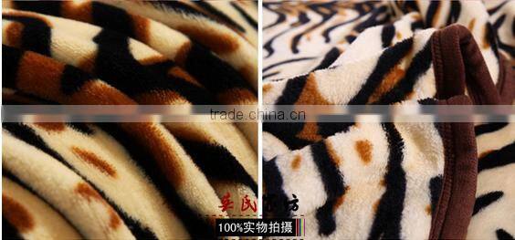 coral fleece Leopard print blankets warm flannel sheets blankets single double fleece blanket Bedclothes bed linings