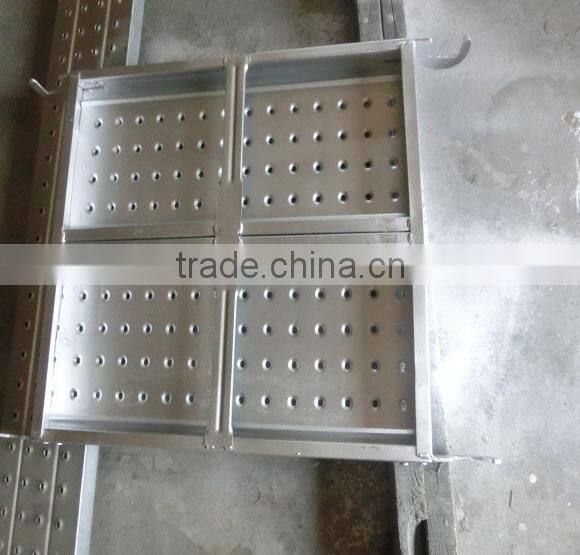 Scaffolding galvanized perforated steel plank hook 340g