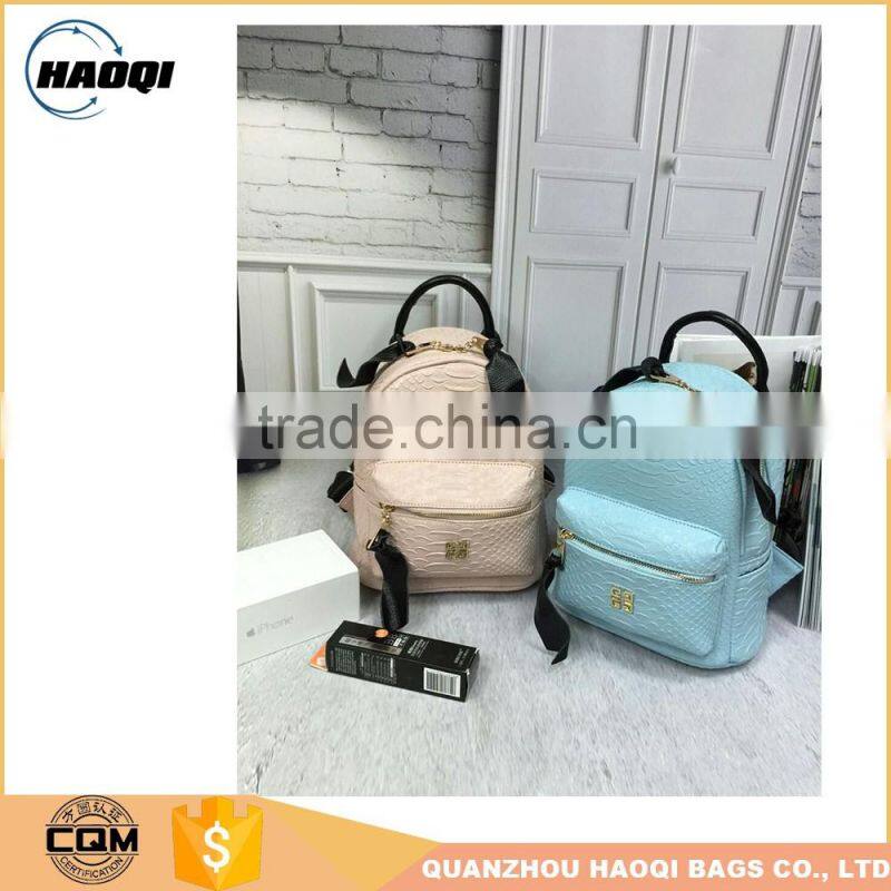 Hot sale fashionable pu women's bag backpack