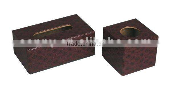 Square tissue box with magnetic closure