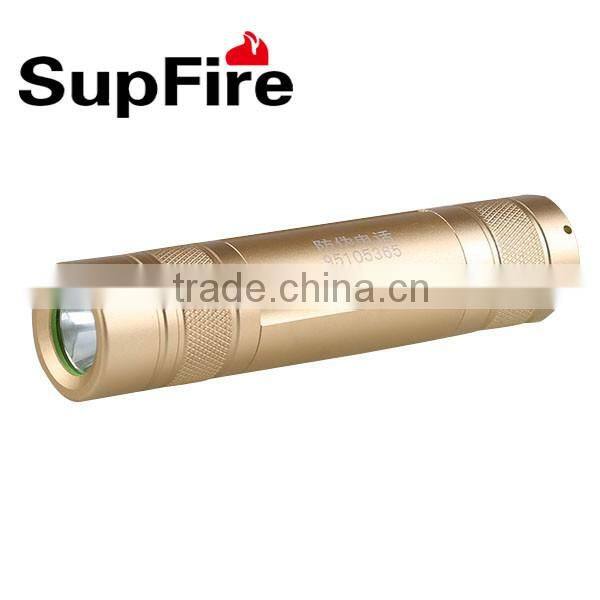 Supfire mini gift led flashlight with 3 colors