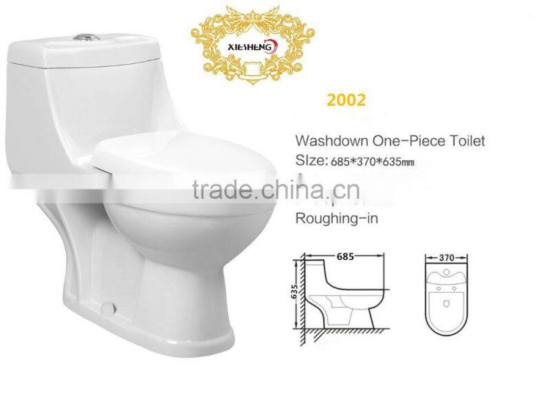 Hot selling ceramic sanitary ware washdown one piece bathroom toilet