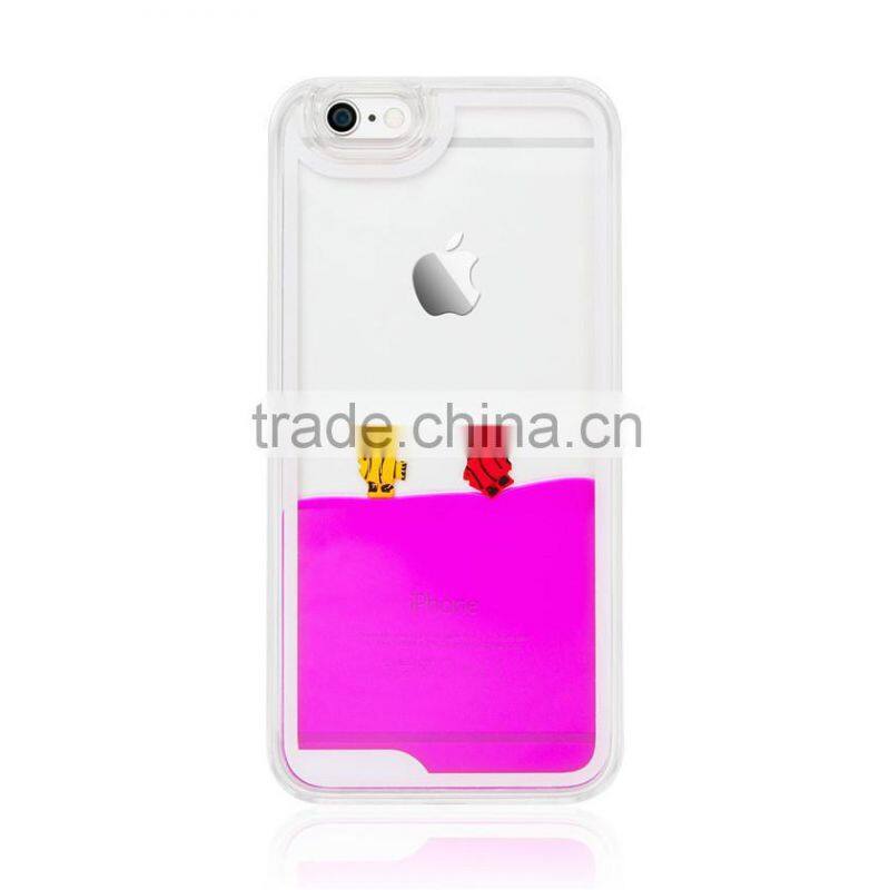Fish Tank Liquid Aquarium Swimming Novelty Hard Phone Case Cover For Apple iPhone 6s 6 Plus